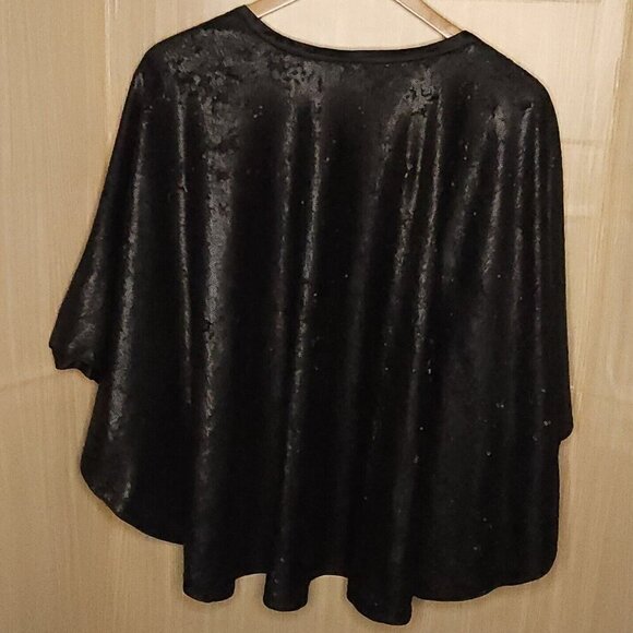 Hema Black Sequin Heavyweight Open Kimono One Size - Picture 2 of 7